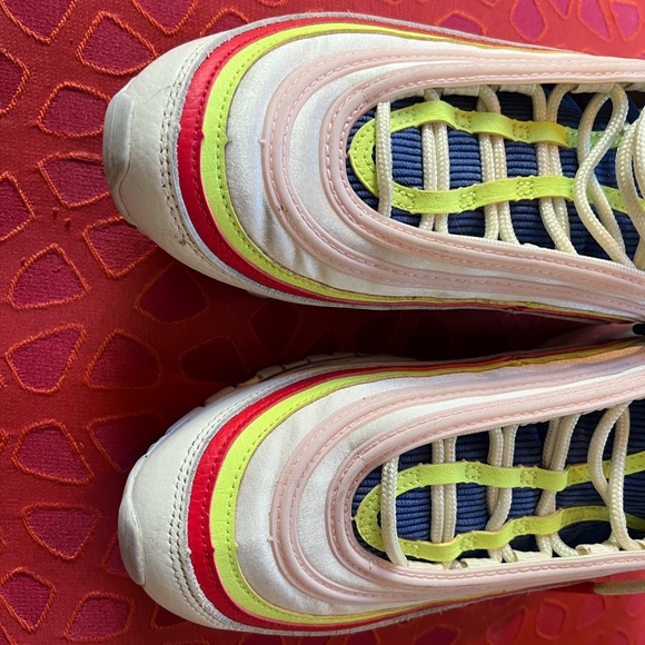 Nike Air max 97- Neon Yellow, Red Blue - Picture 3 of 6